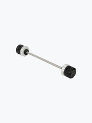 Legundary Custom KTM 390 Enduro R Rotex Front Wheel Slider black silver CNC aluminium fork axle protector