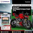 CRANK1 CB744 Sintered Front Brake Pads for Ducati Streetfighter V4 2020-2022 2 Sets