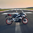 Barrel Outlaw 2.0 full system exhaust for Aprilia RS457 with header pipe side exit and underbelly stainless steel exhaust