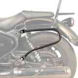 Auto Engina Saddle Stay for Royal Enfield Super Meteor 650 19mm Mild Steel 8kg Per Side Gloss Black Soft Luggage Support