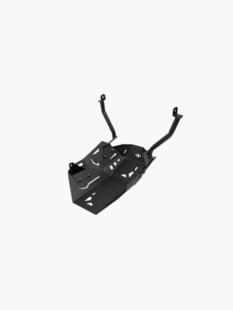 Legundary Custom Vambrace Bash Plate for Kawasaki Versys 650 Black Mild Steel Engine Sump Guard Protection