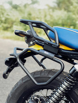 LEGUNDARY Aviator Saddle Stay Royal Enfield Bear 650 black powder coated mild steel luggage support