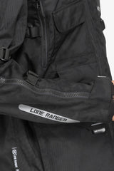 Lone Ranger Wayfarer Black Cordura Touring Motorcycle Riding Jacket with Level 2 Armor
