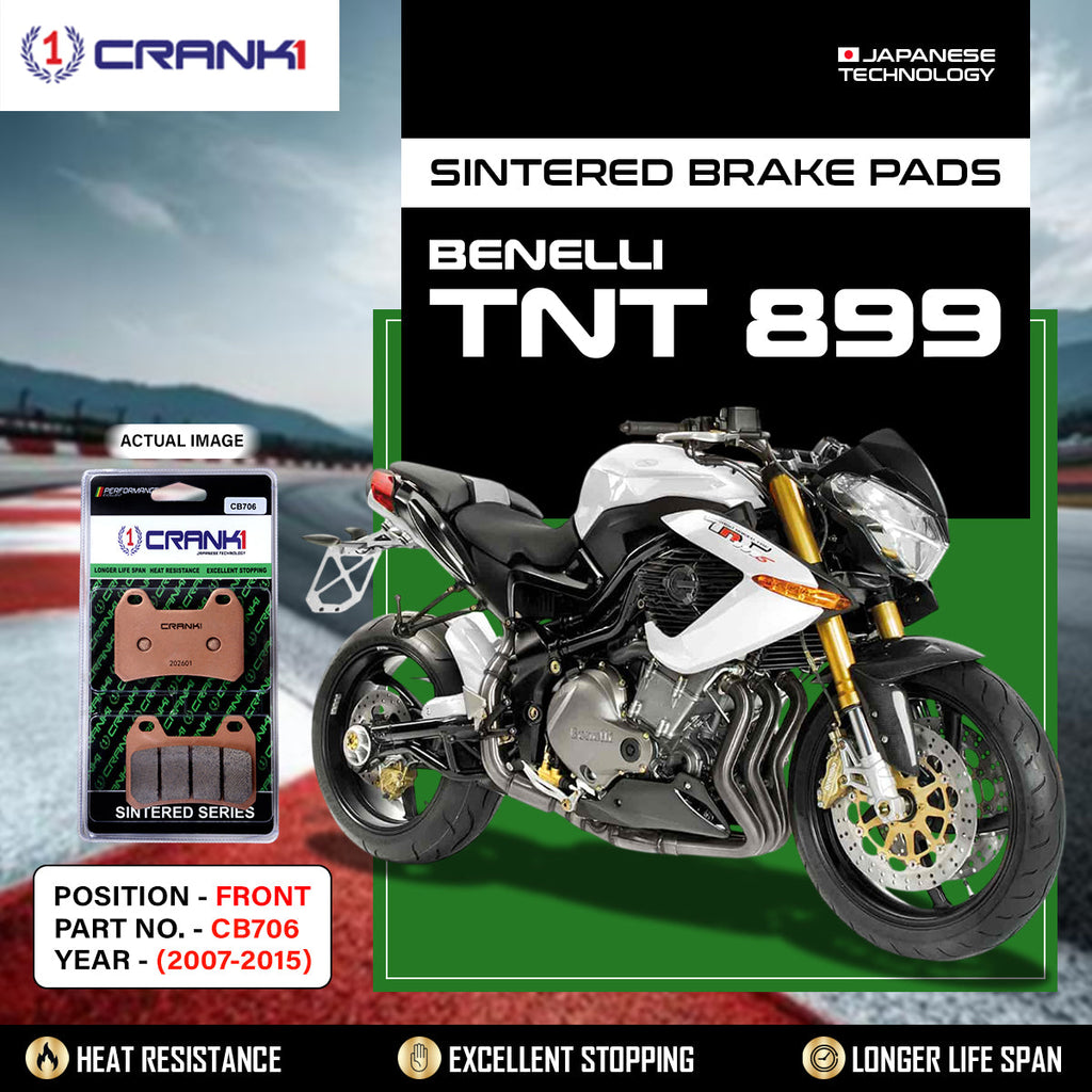 CRANK1 Sintered Front Brake Pads CB706 for Benelli TNT 899 2007-2015 Motorcycle Brake Pads