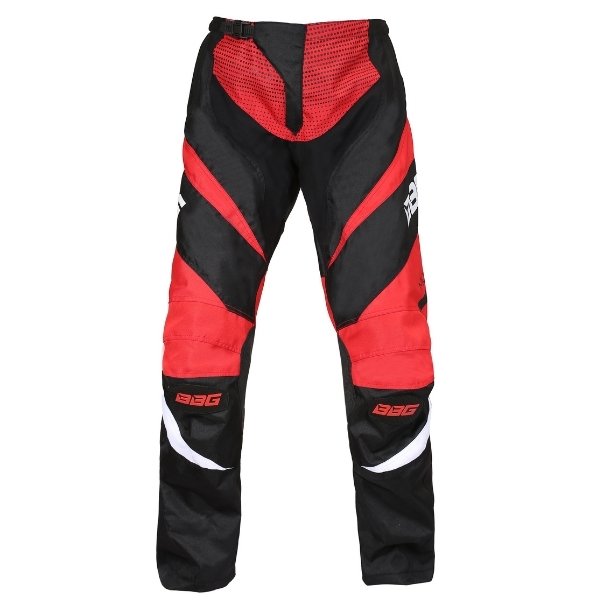 BBG Motocross Riding Pants in Neon, Red and Orange