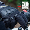 KORDA Splash black waterproof motorcycle riding gloves with extended gauntlet and knuckle protection