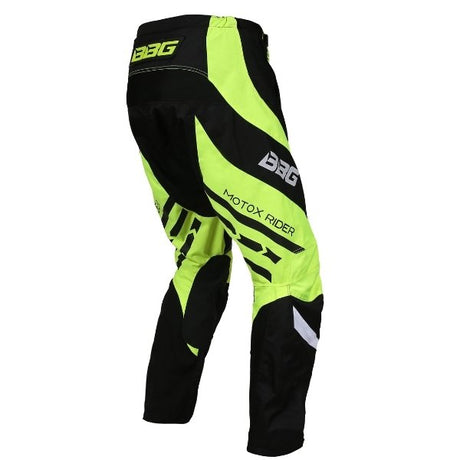 BBG Motocross Riding Pants in Neon, Red and Orange