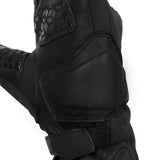 KORDA Splash black waterproof motorcycle riding gloves with extended gauntlet and knuckle protection