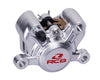 RCB R55 2-piston motorcycle brake caliper 01BC048 in Blue, Black, Red and Silver