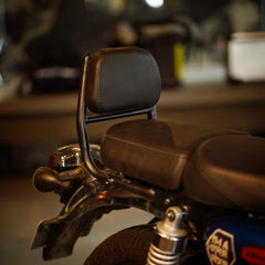 Hyperrider Backrest Type 2 with Helmet Lock for Honda Hness CB350 Pillion Support
