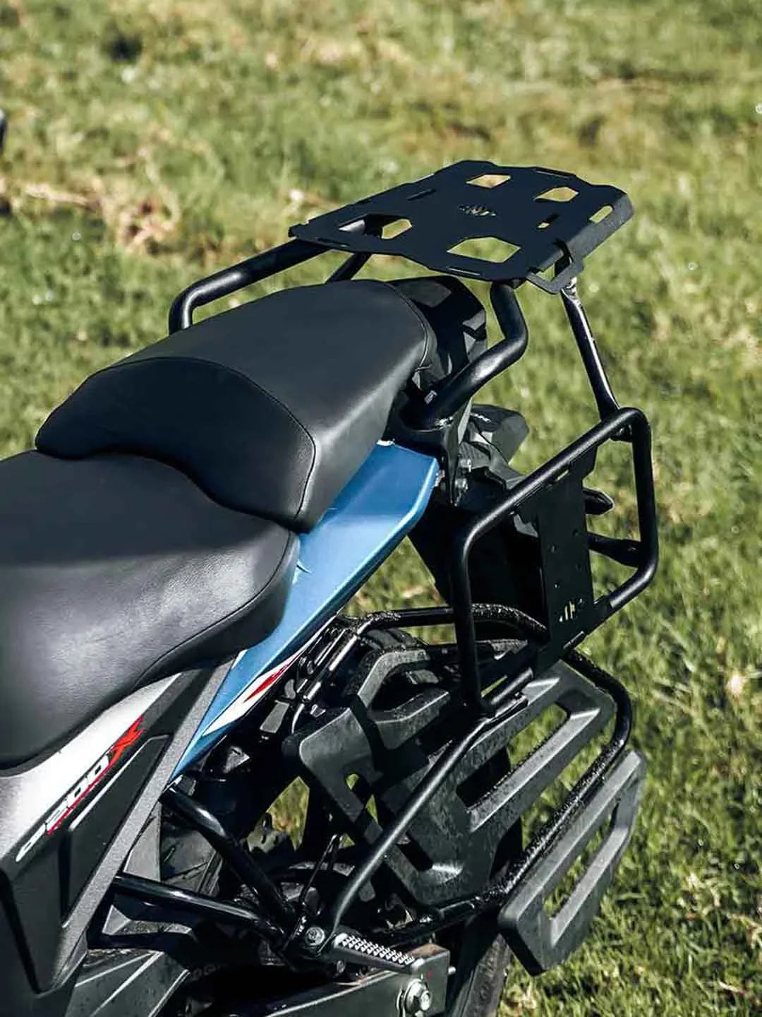 Legundary Custom CB200X NX200 Poseidon saddlestay with carrier mild steel black luggage rack touring accessory
