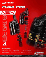 RCB Flow Pro 305mm red rear shock absorber for Yamaha Aerox, 01A0257