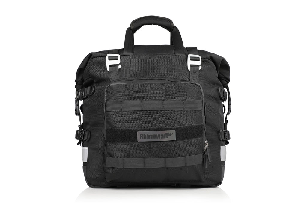 MOTO VANGUARD MT2040 Polyester Motorcycle Side Bag Black for Touring