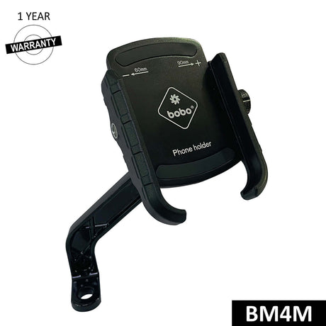 BOBO BM4M jaw grip bike phone holder motorcycle mobile mount black secure handlebar smartphone holder