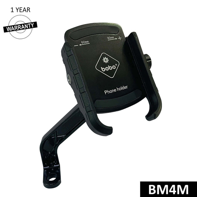 BOBO BM4M jaw grip bike phone holder motorcycle mobile mount black secure handlebar smartphone holder