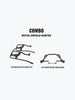 Legundary Custom Hunter 350 crash guard and Halter saddle stay combo black mild steel engine protection luggage support