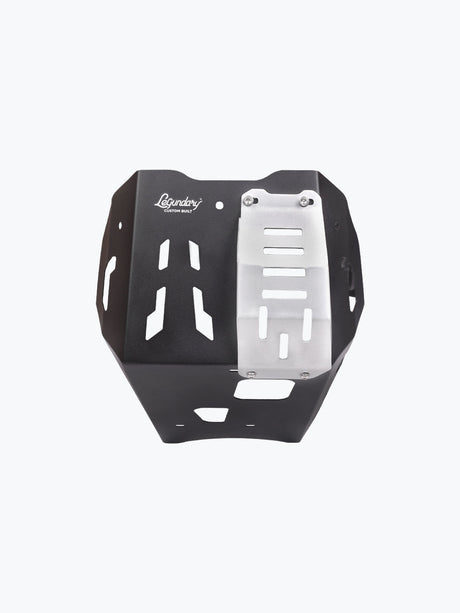Legundary Custom KTM Adventure 390 Crater bash plate black aluminium engine sump guard skid plate protection