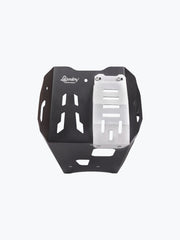 Legundary Custom KTM Adventure 390 Crater bash plate black aluminium engine sump guard skid plate protection