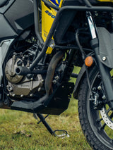 Legundary Custom Vambrace Bash Plate for Suzuki V-Strom 800DE Mild Steel Black Engine Sump Guard Protection