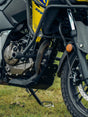 Legundary Custom Vambrace Bash Plate for Suzuki V-Strom 800DE Mild Steel Black Engine Sump Guard Protection