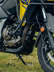 Legundary Custom Vambrace Bash Plate for Suzuki V-Strom 800DE Mild Steel Black Engine Sump Guard Protection