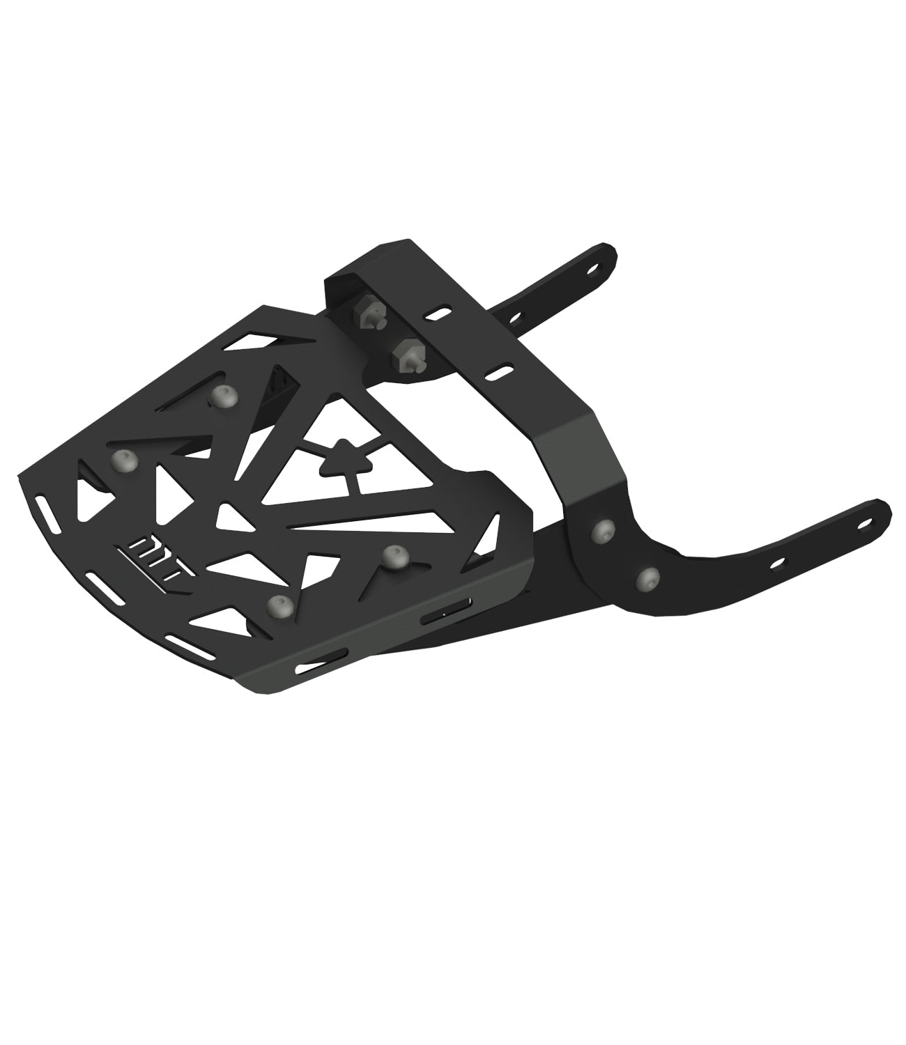Moto Torque RAFTER heavy duty motorcycle back carrier with top plate for luggage and touring