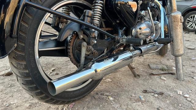 KP Racing INDORI Exhaust SS304 Stainless Steel Dug Dug Sound Silencer for Royal Enfield Bullet 350 Classic 350 Thunderbird 350 Electra 350