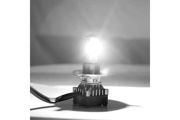 Headlamp bulb LED with cooling fan by SUPER (headlight bulb) for all motorcycle, scooter and cars