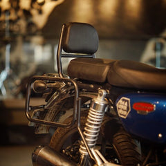 Hyperrider Backrest Type 2 with Helmet Lock for Honda Hness CB350 Pillion Support