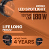 LGP DK100X 180W Auxiliary Spotlight for Bikes and Cars