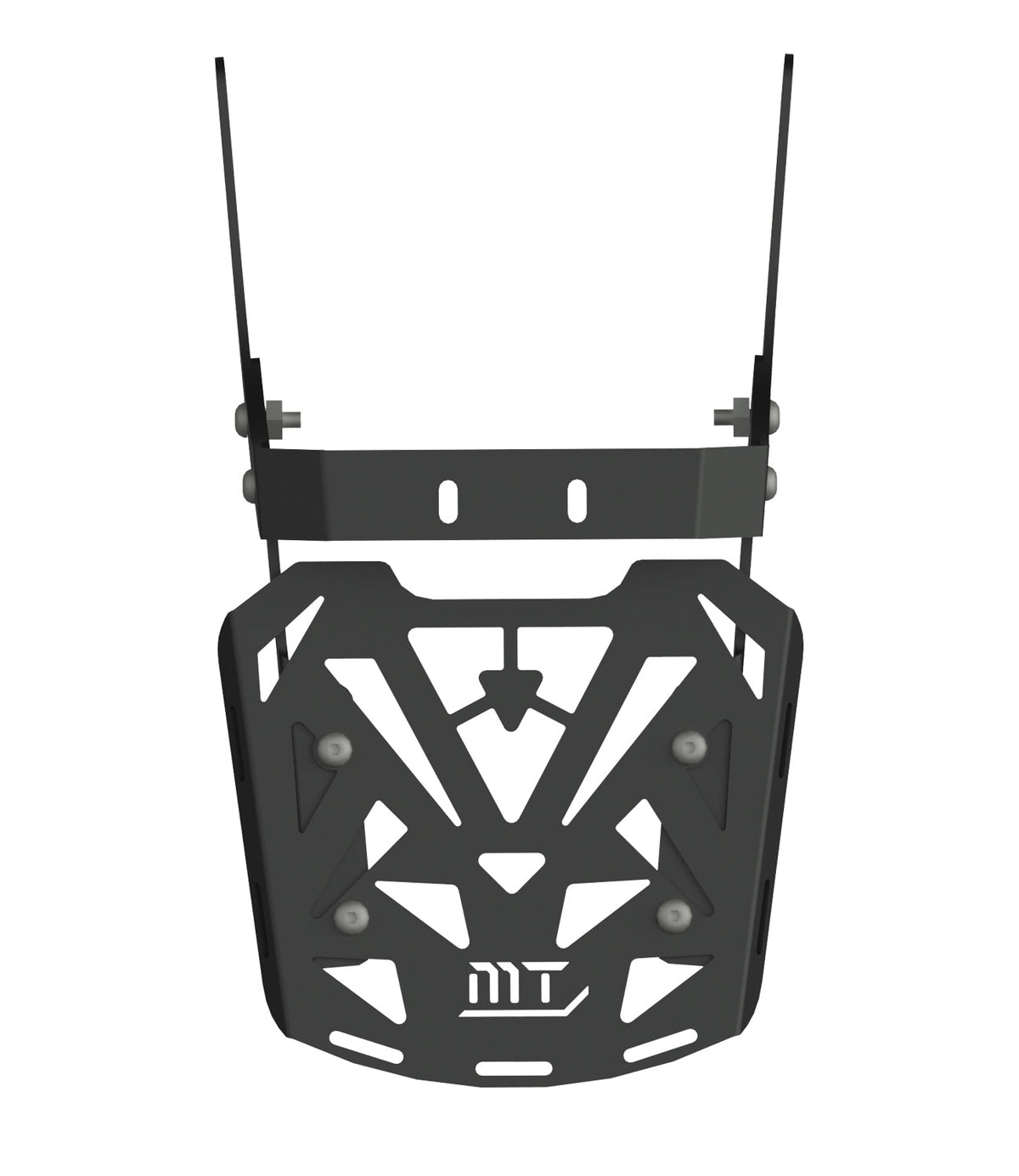 Moto Torque RAFTER heavy duty motorcycle back carrier with top plate for luggage and touring