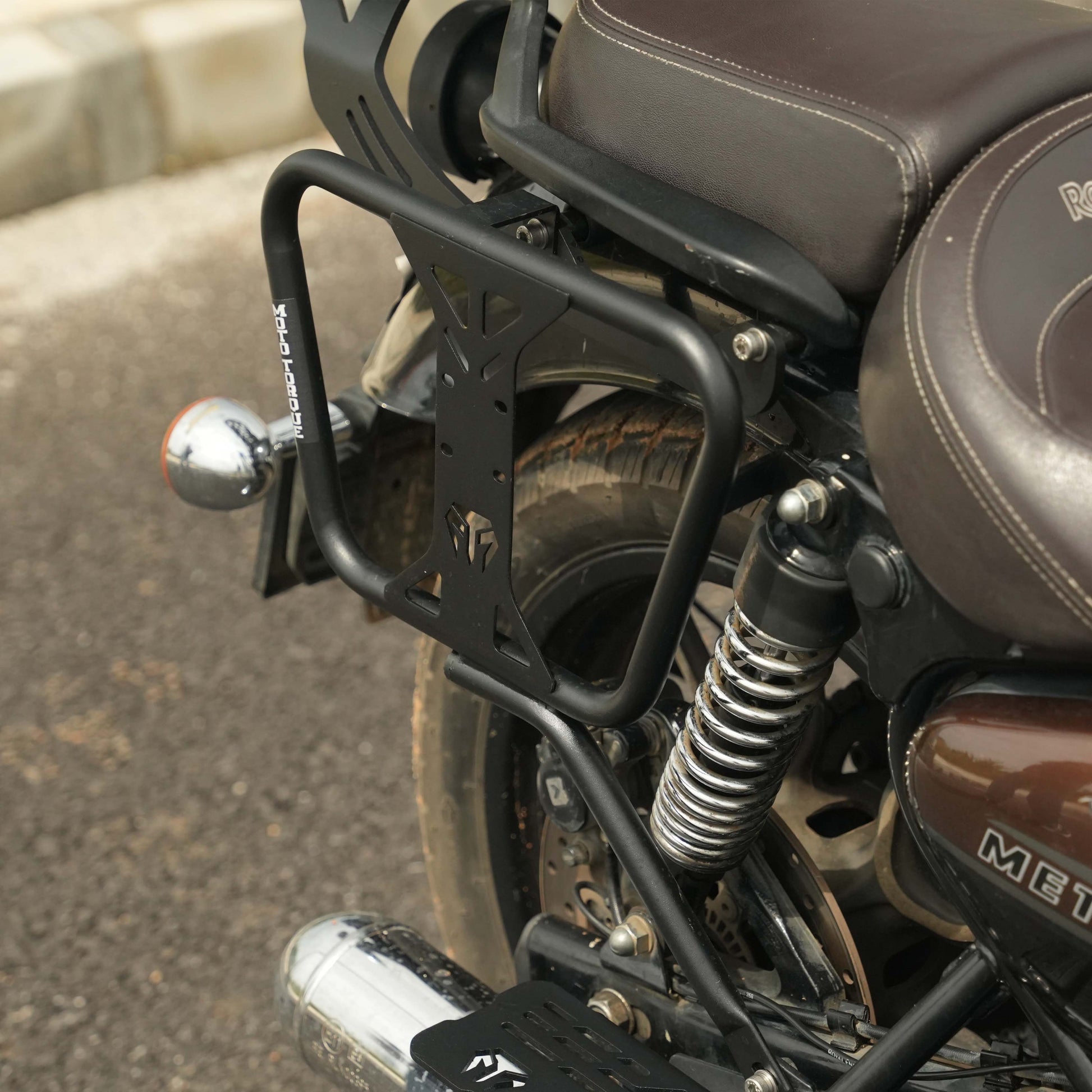 Moto Torque saddle stay for Royal Enfield Meteor 350 heavy duty saddle bag support accessory
