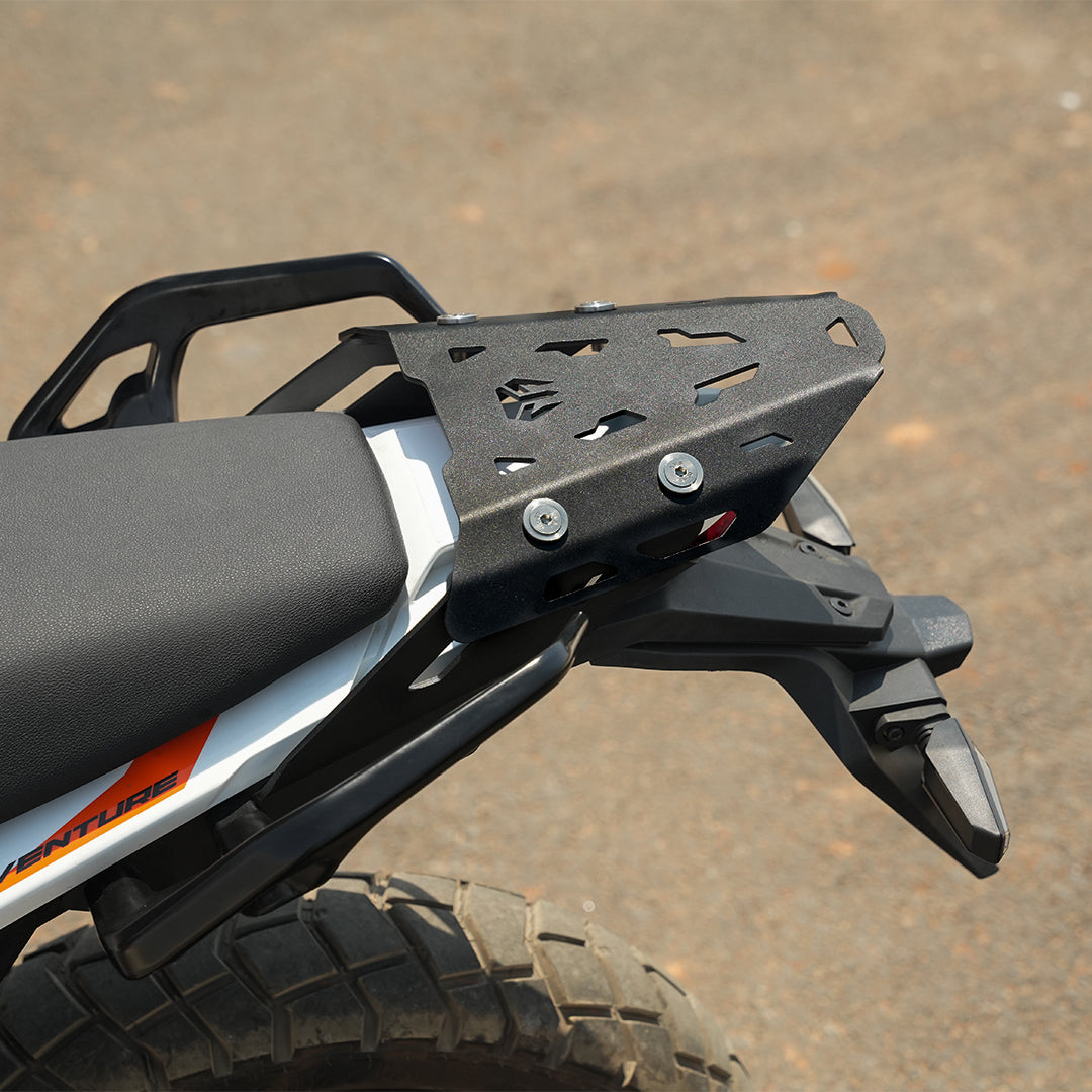 Mototorque LAZER v1 back carrier KTM 390 Adventure Adventure X lightweight rear luggage rack sleek design