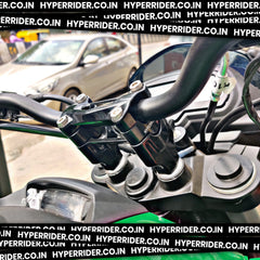 Hyperrider adjustable handlebar riser for Bajaj Dominar 250 and Dominar 400 2017 to 2022 ergonomic motorcycle handlebar upgrade