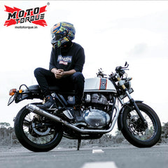 Moto Torque Launcher Black Performance Exhaust for Royal Enfield UCE Models