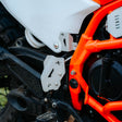 Legundary Custom KTM 390 Enduro R Titan Master Cylinder Guard Silver aluminium brake reservoir protector