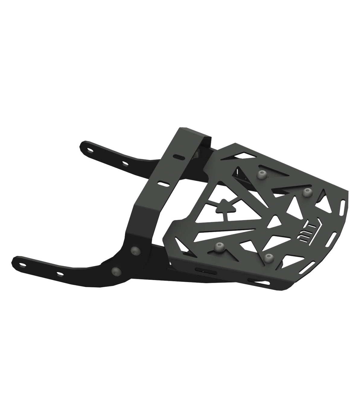 Moto Torque RAFTER heavy duty motorcycle back carrier with top plate for luggage and touring