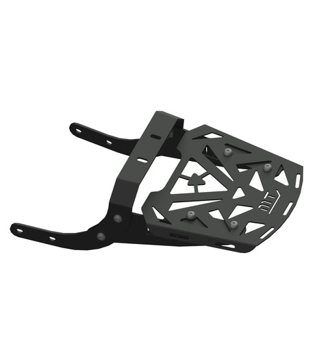 Moto Torque RAFTER heavy duty motorcycle back carrier with top plate for luggage and touring