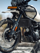 Legundary Custom Sherpa radiator grill for Royal Enfield Himalayan 450 black mild steel radiator guard