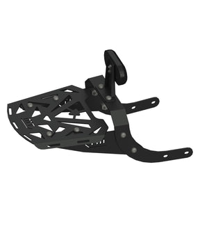Moto Torque RAFTER heavy duty motorcycle back carrier with top plate for luggage and touring