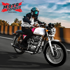 Moto Torque Launcher Black Performance Exhaust for Royal Enfield UCE Models