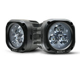 Maddog Scout Auxiliary LED Lights 3000 Lumens for Motorcycle with Flood Beam and IP67 Waterproof Design