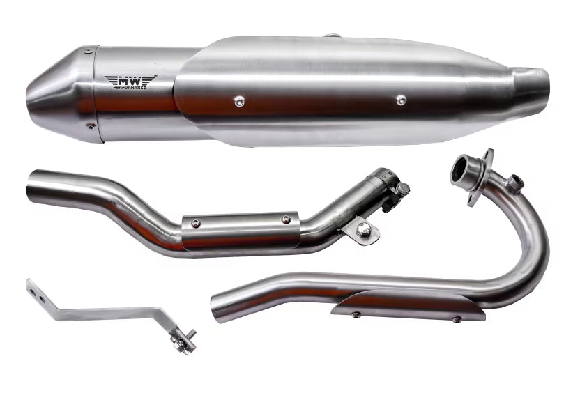 Motowings Thrasher exhaust Hero Xpulse performance SS304 aggressive slip on exhaust BS4 BS6 Rally Pro