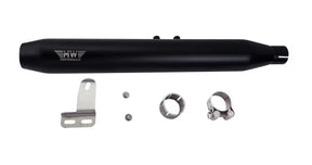 Motowings Short Barrel Exhaust Black for Royal Enfield Classic 350 500 Stainless Steel Performance Silencer