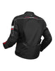 Royal Enfield Explorer V4 Print Class A Riding Jacket in Aurora Green, Red and Grey