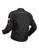 Royal Enfield Explorer V4 Print Class A Riding Jacket in Aurora Green, Red and Grey