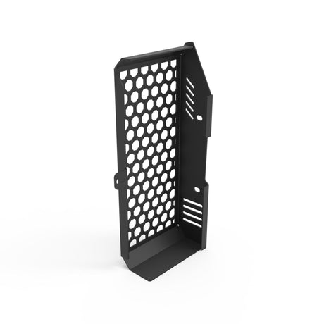 Auto Engina 2mm mild steel radiator guard with ventilated design for Hero Xpulse 200 in textured matte black