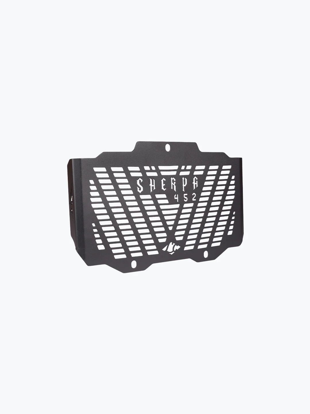 Legundary Custom Sherpa radiator grill for Royal Enfield Himalayan 450 black mild steel radiator guard