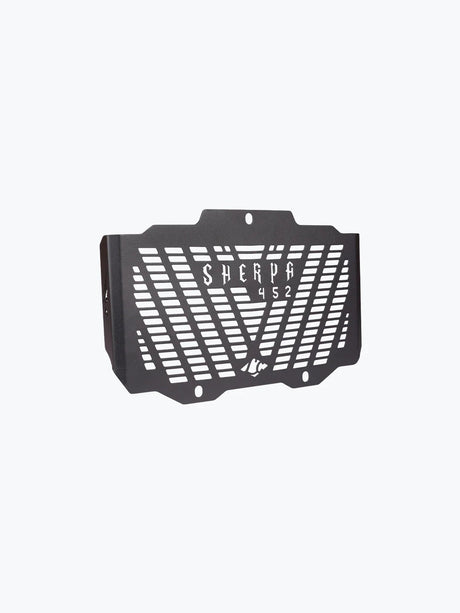 Legundary Custom Sherpa radiator grill for Royal Enfield Himalayan 450 black mild steel radiator guard