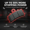 66BHP Street Pro Semi Ceramic Brake Pads for Husqvarna Vitpilen 250 Front & Rear